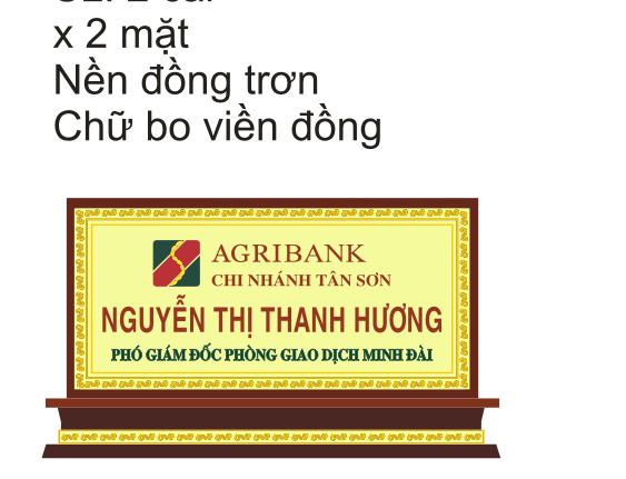 Thiết kế và sản xuất biển chức danh ở Hà Nội